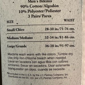 Men’s underwear. New in box. Large bikini